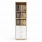 Tủ hồ sơ 50x30x170cm gỗ cao su THS68097