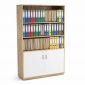 Tủ hồ sơ đứng 100x35x170cm gỗ cao su THS68098