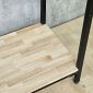 Kệ treo quần áo CHUNL 100x50x180cm gỗ cao su khung sắt TQA68109
