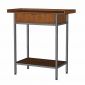 Bàn thờ gia tiên 107x48x100cm gỗ cao su chân sắt sơn tĩnh điện TTGT005