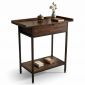Bàn thờ gia tiên 107x48x100cm gỗ cao su chân sắt sơn tĩnh điện TTGT005