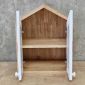 Tủ thuốc y tế gia đình 40x30x49cm cửa kính gỗ cao su TTYT001