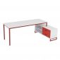 Bàn làm việc gác tủ hệ OMA dài 190cm gỗ cao su  - HBOM018