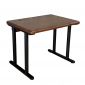 Bàn làm việc gỗ thông 100x75cm chân sắt hệ TIO - HBTO059