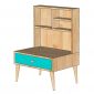 Bàn trang điểm ngồi bệt gỗ cao su - BTD68089