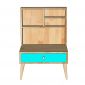 Bàn trang điểm ngồi bệt gỗ cao su - BTD68089