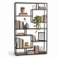 Kệ trang trí khung sắt gỗ plywood 100x30x180cm - KTT68102