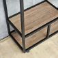 Kệ trang trí khung sắt gỗ plywood 100x30x180cm - KTT68102
