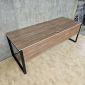 Bàn giám đốc 210x81cm gỗ plywood chân sắt BGD68091
