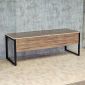 Bàn giám đốc 210x81cm gỗ plywood chân sắt BGD68091