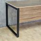 Bàn giám đốc 210x81cm gỗ plywood chân sắt BGD68091