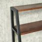 Bàn học mini kết hợp kệ sách 80x60x145cm gỗ cao su chân sắt FD68042