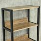 Bàn học UBAN kết hợp kệ sách 150x60x140cm gỗ plywood chân sắt FD68097
