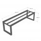 Ghế băng dài 140x40x45cm gỗ nhựa chân sắt GBD088
