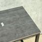 Bàn mini 70x50x75cm gỗ cao su chân sắt lắp ráp IDE68015