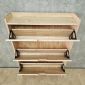 Tủ kệ giày dép cửa lật áp tường 110x20x100cm gỗ cao su KG68136