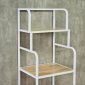 Kệ máy in di động 65x55x140cm gỗ cao su khung sắt KMI68013