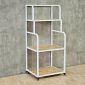 Kệ máy in di động 65x55x140cm gỗ cao su khung sắt KMI68013