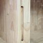 Kệ sách 91x40x180cm gỗ cao su cửa kính ngăn kéo lưới mây KS68379