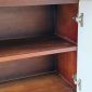 Tủ kệ trang trí 135x35x135cm gỗ cao su khung sắt KTT68114