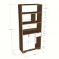 Kệ trưng bày 80x35x180cm gỗ plywood khung sắt KTT68116