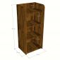 Tủ lưu trữ FYNN 40x30x90cm gỗ cao su KTT68118