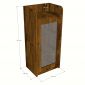 Tủ lưu trữ FYNN 40x30x90cm gỗ cao su KTT68118