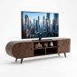 Kệ tivi phòng khách 180x35x45cm gỗ cao su KTV68146