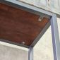 Kệ để tivi 100x27x209cm gỗ cao su khung sắt KTV68147