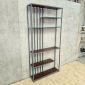 Kệ để tivi 100x27x209cm gỗ cao su khung sắt KTV68147