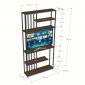 Kệ để tivi 100x27x209cm gỗ cao su khung sắt KTV68147