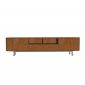 Kệ để tivi 200x40x45cm gỗ cao su khung sắt KTV68148