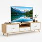 Kệ để tivi 180x40x45cm gỗ cao su KTV68149