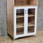 Tủ hồ sơ đứng 80x55x186cm gỗ cao su THS68098