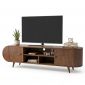 Kệ tivi phòng khách 180x35x45cm gỗ cao su KTV68146