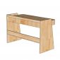 Bàn làm việc 123x54x80cm gỗ cao su BD68201