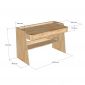 Bàn làm việc 123x54x80cm gỗ cao su BD68201