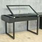 Bàn kiến trúc có hộp điện 180x70cm gỗ cao su chân chữ Z lắp ráp DD68018