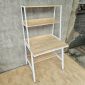 Bàn học kết hợp kệ sách 80x60x150cm gỗ cao su chân sắt FD68100