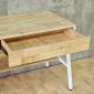 Bàn làm việc QUYLL 80x60x75cm gỗ cao su chân sắt FD68101