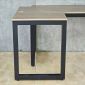 Bàn góc L 190x100cm gỗ plywood chân hệ Rectang HBRT152