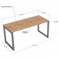 Bàn làm việc 180x60cm gỗ cao su chân sắt hệ Rectang HBRT153