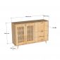 Tủ giày dép cửa lật 120x35x80cm gỗ cao su KG68138