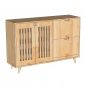 Tủ giày dép cửa lật 120x35x80cm gỗ cao su KG68138