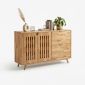 Tủ giày dép cửa lật 120x35x80cm gỗ cao su KG68138