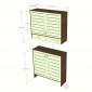 Tủ để giày dép 110x35x200cm gỗ plywood KG68139