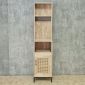 Tủ kệ bếp có ngăn kéo 40x40x170cm gỗ cao su chân sắt KTB68282