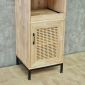 Tủ kệ bếp có ngăn kéo 40x40x170cm gỗ cao su chân sắt KTB68282