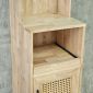 Tủ kệ bếp có ngăn kéo 40x40x170cm gỗ cao su chân sắt KTB68282