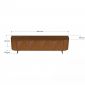 Kệ để tivi 200x40x50cm gỗ cao su KTV68150